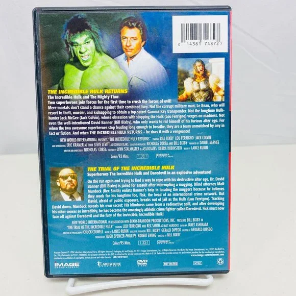 The Incredible Hulk Complete TV Series Season 1-5 Plus 3 Movies Bill Bixby